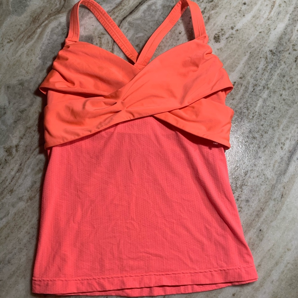 Hot Pink LuluLemon Cross Bra Tank Top
